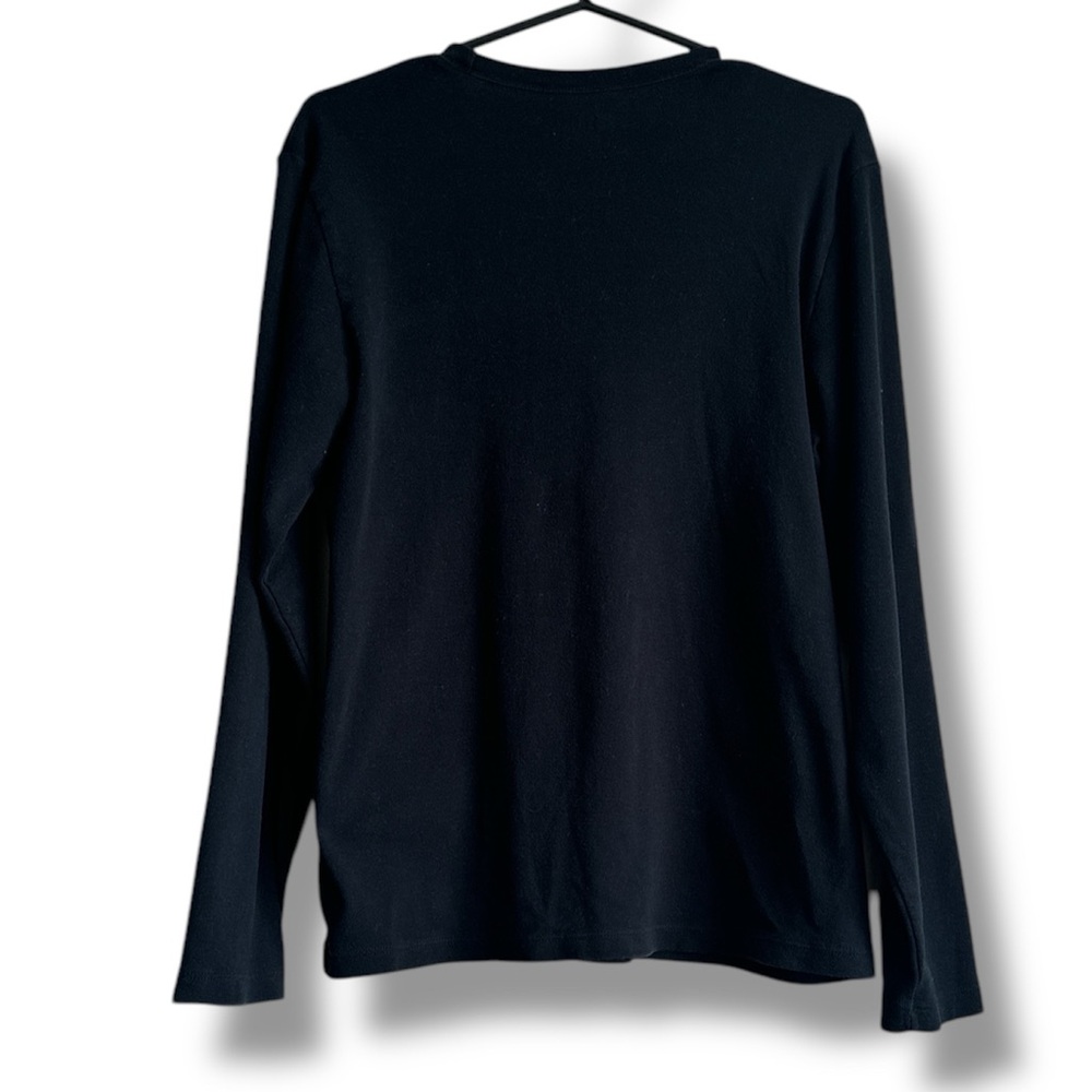 GAP Favorite XL Women’s Black Cotton Long Sleeve Shirt - Picture 2 of 2